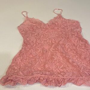 Pink Lace Camisole